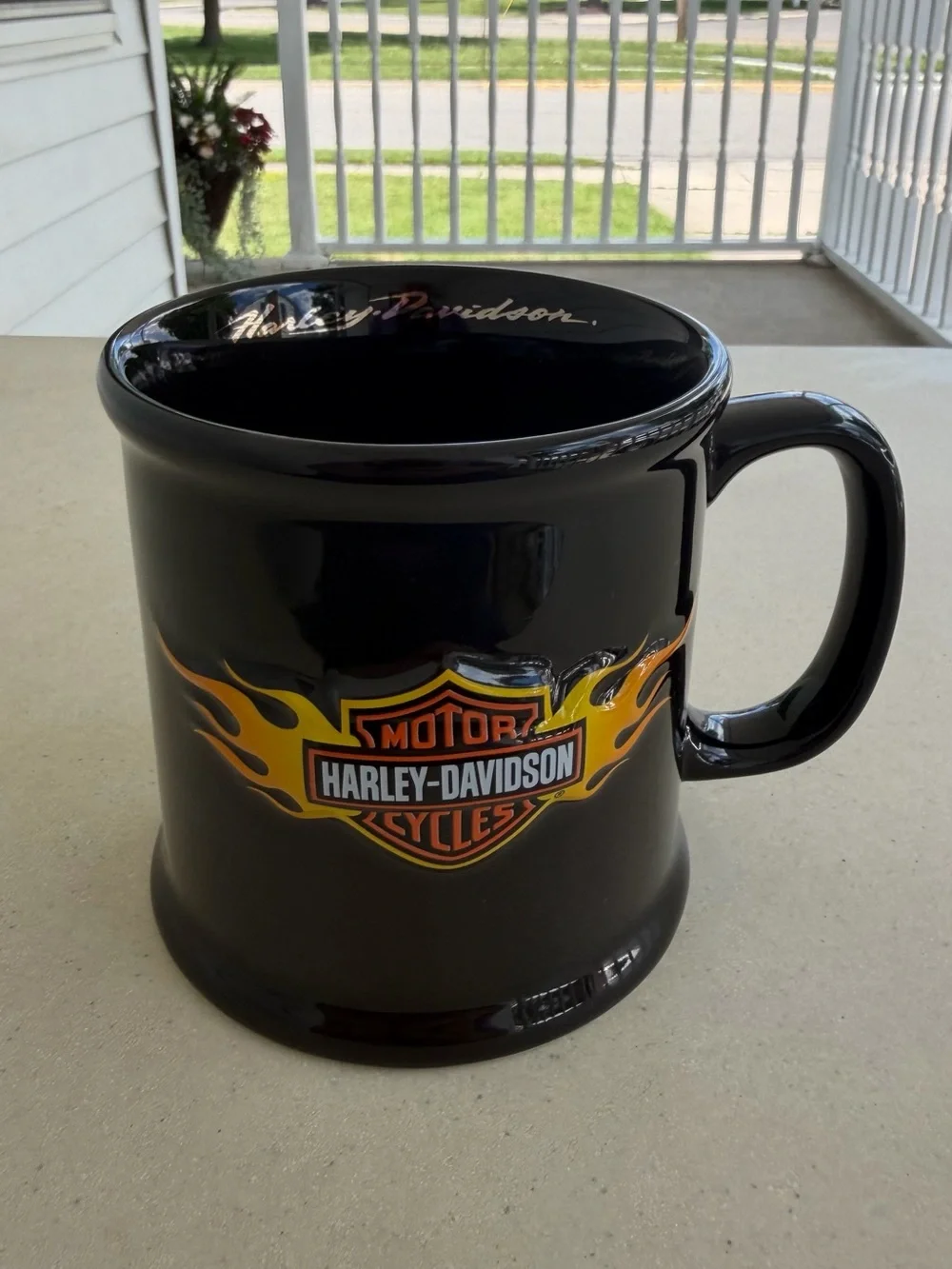 Vintage 2002 Harley Davidson Coffee Ceramic Mug HD Logo